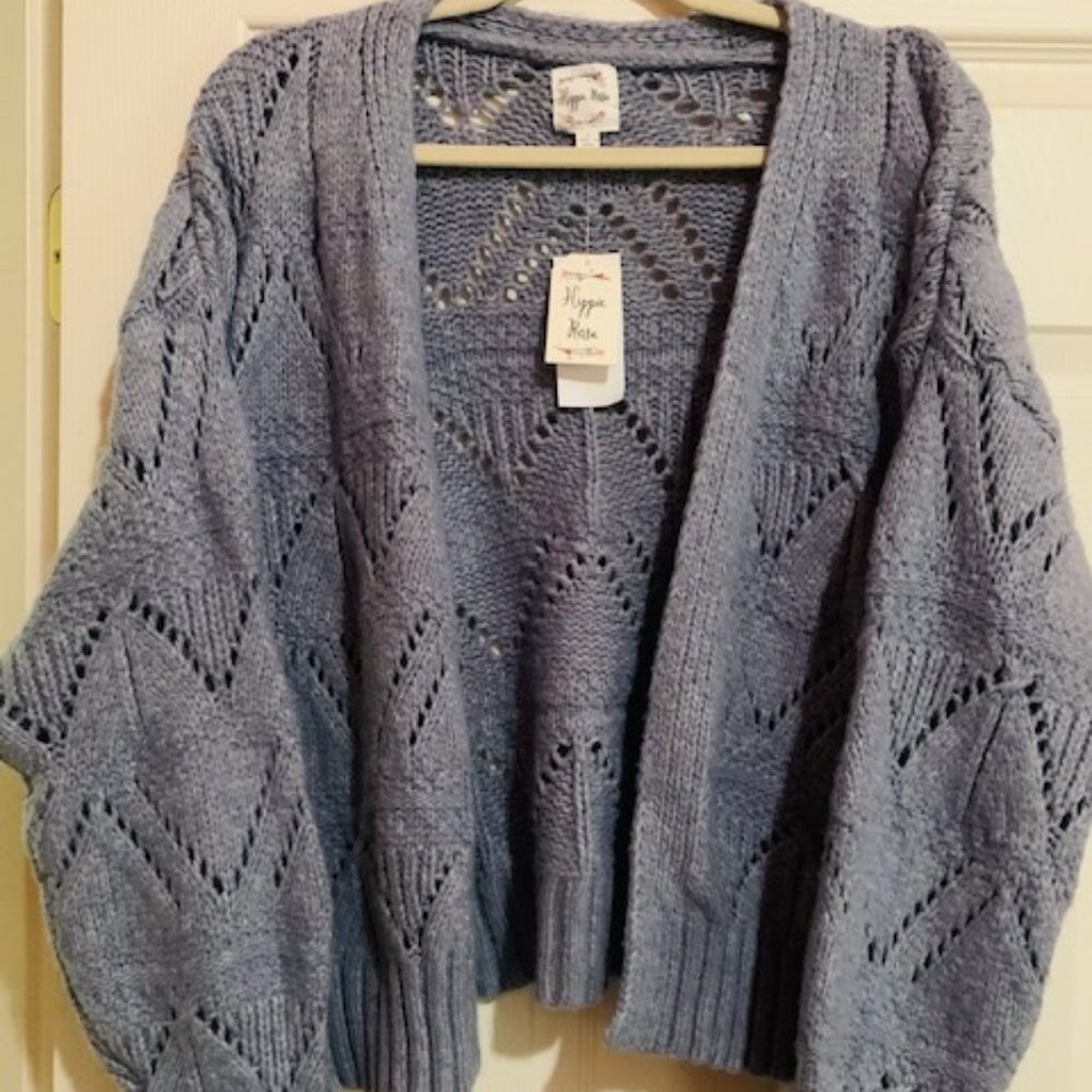 Blue Luxe Cardigan by Hippie Rose